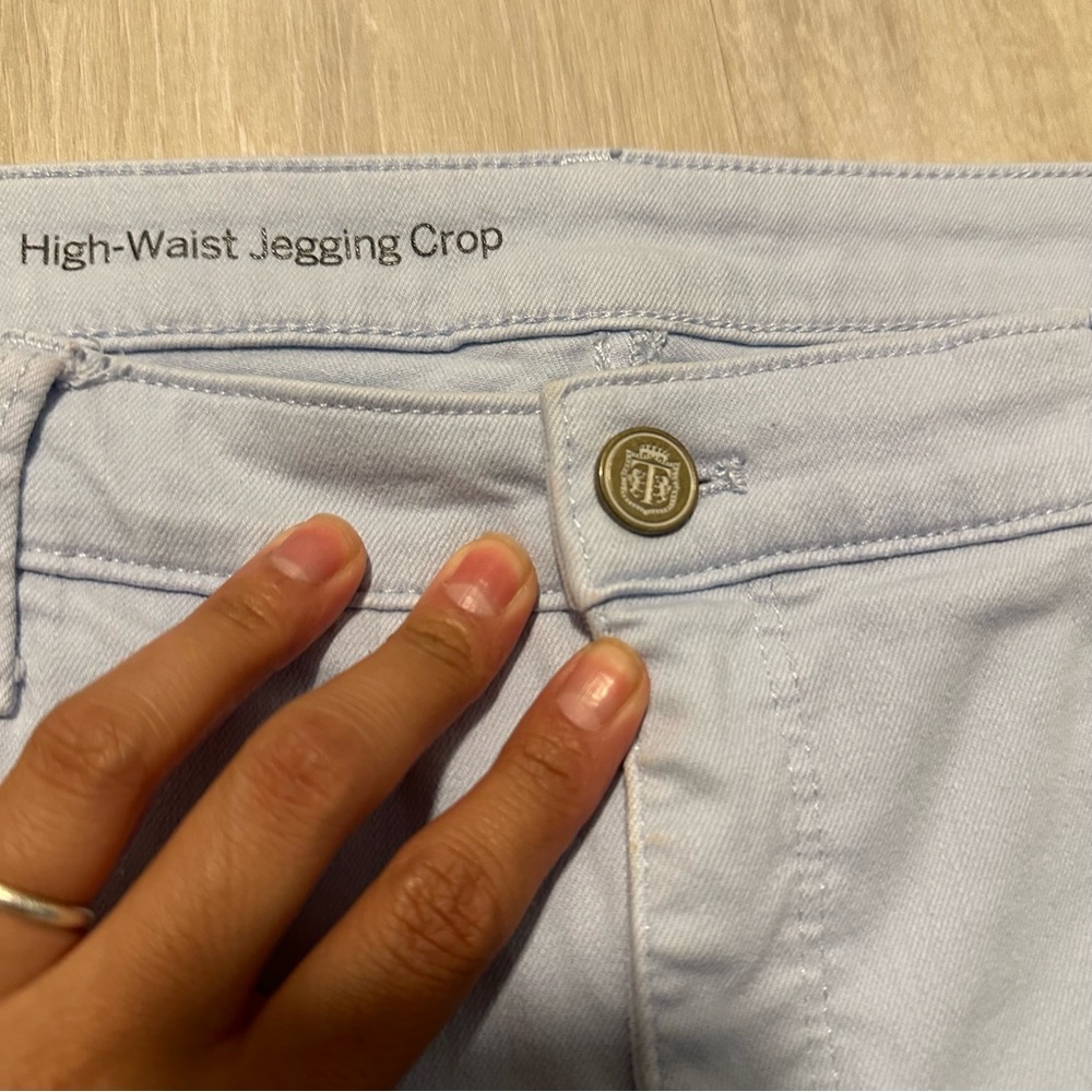 Talbots Light Blue High Waist Jegging Crop Jeans Sz 16P - Picture 9 of 10